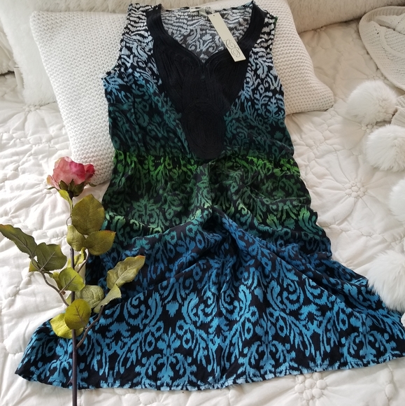 Corey P Dress teals and green ❤❤❤ - Picture 3 of 14